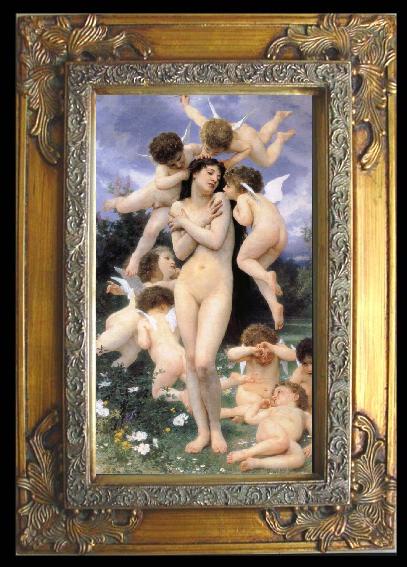 framed  Adolphe William Bouguereau Return of Spring, Ta061